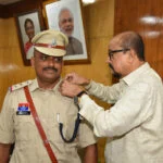 राज्यपाल की सुरक्षा में तैनात निरीक्षक के उप पुलिस अधीक्षक पदोन्नत होने पर स्टार सेरेमनी का आयोजन